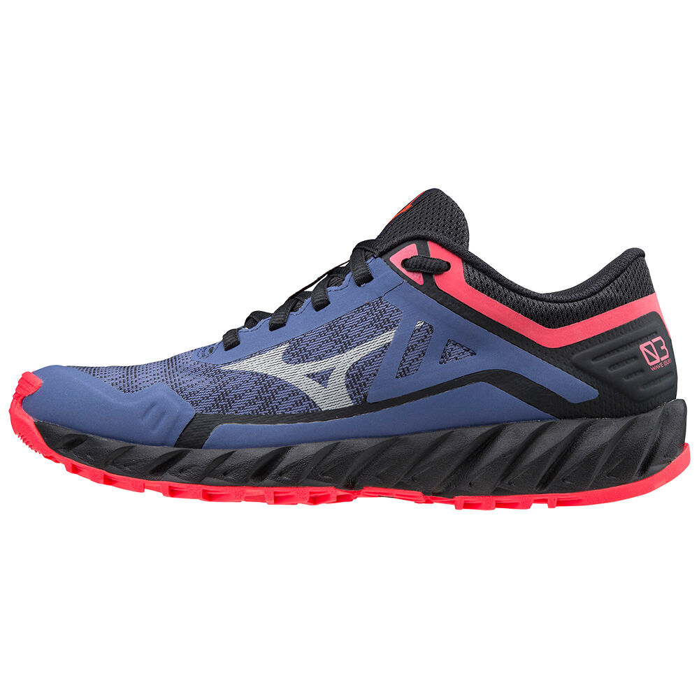 Mizuno Wave Ibuki 3 Női Terepfutó Cipő Kék/Fekete/Rózsaszín WCK594381